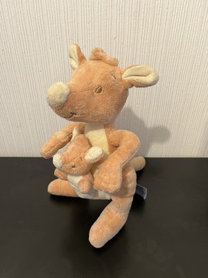 Bright Start Känguru mit Baby Joey im Beutel weiches Plüschtier