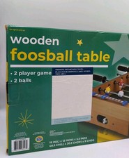 Mini Foosball Tabletop Game 19" Wooden Soccer Set All Pieces, Family, Gift NEW