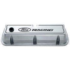 Polished Die-cast Valve Covers With Ford Racing Logo