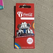 OFFICIAL COCA COLA COKE LONDON 2012 OLYMPIC OPENING CEREMONY PIN BADGE BRAND NEW