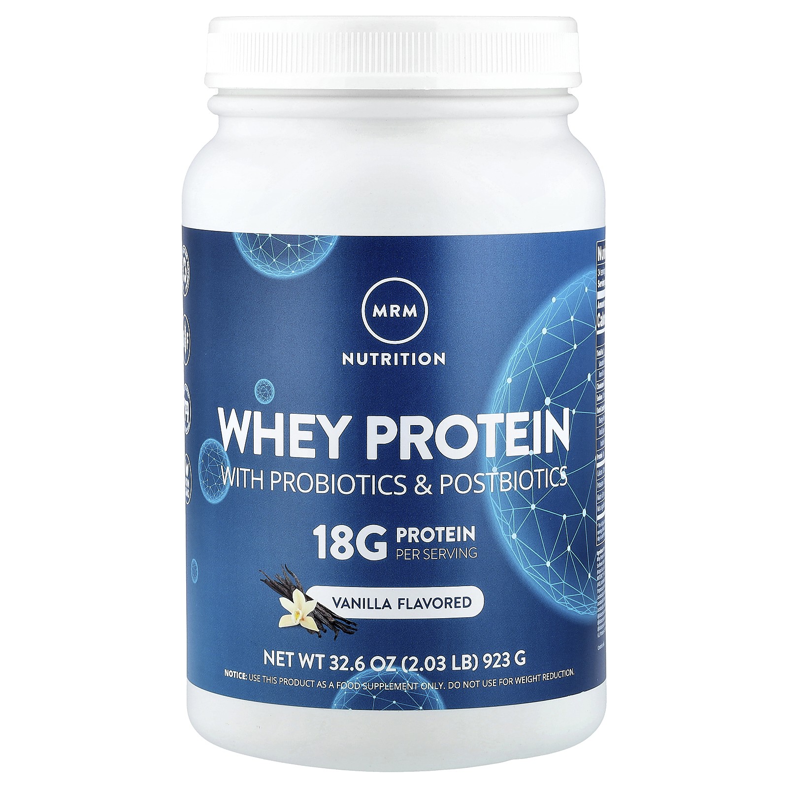 MRM Natural Whey Rich Vanilla 32 6  923   ,   GMP