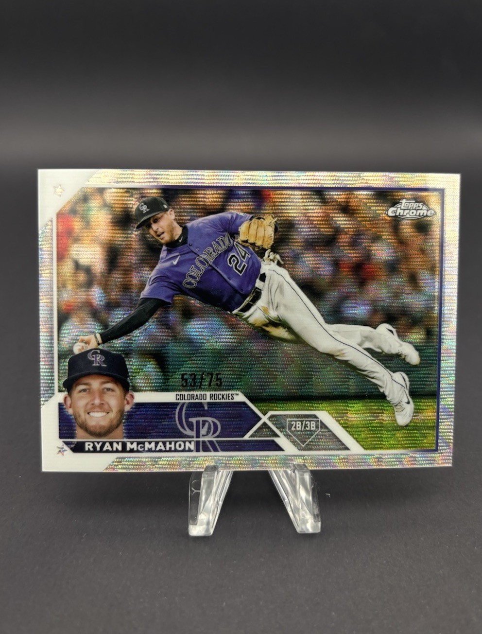 2023 Topps Chrome Ryan McMahon Wave Refractor /75 #70