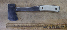 Vintage Marble's Safety Hatchet Gladstone,MI,White Handles NO GUARD L@@K & READ!