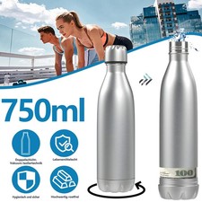 Versteckte Trinkflasche Edelstahl Wasserflasche Feldflasche Tragbare für Outdoor