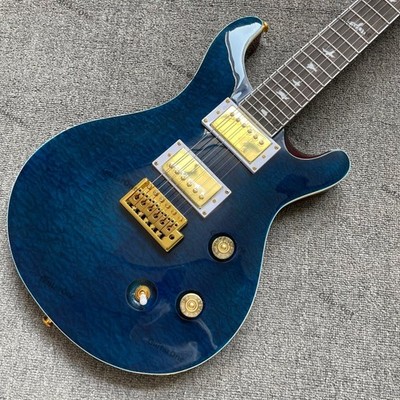 Solid Body electric guitar Stainless Steel Fret H-H pickups Quilted Maple Top