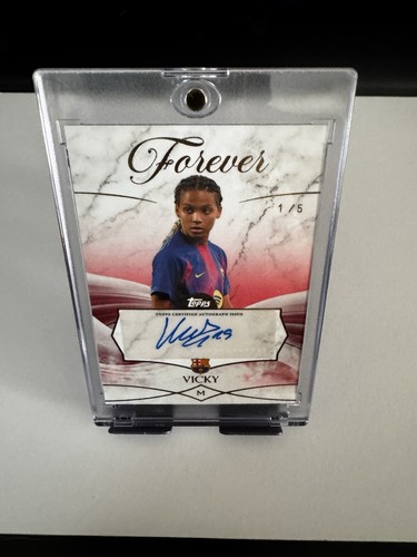 Vicky Lopez 1/5 Autograph Topps Forever Fc Barcelona 2025/26 Encased!