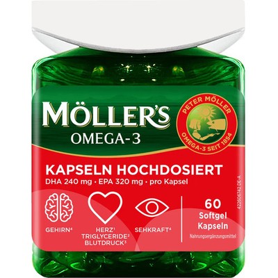 MÖLLER'S Omega-3 Kapseln hochdosiert 60 St PZN20058450