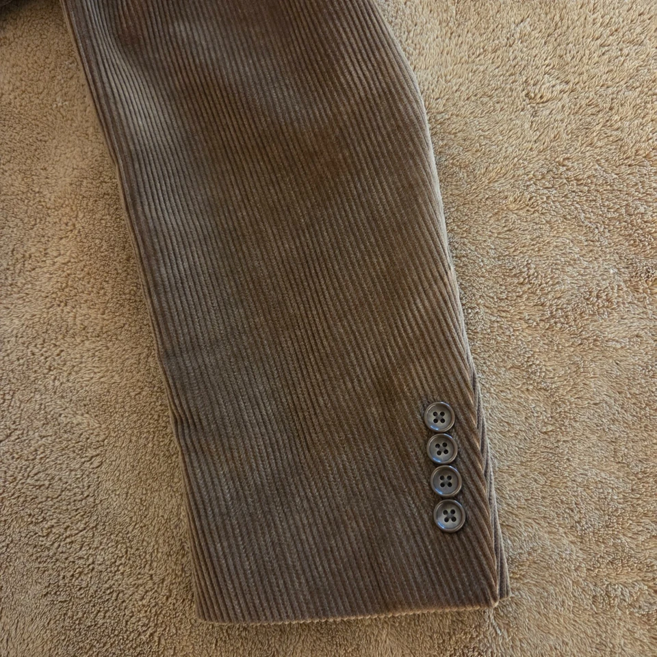 Blazer Abrigo Deportivo Dockers Pana Para Hombre 40R 100% Algodón Caramelo Marrón Preppy Foto 4 de 4