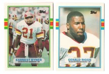 1989 Topps Traded Football Team Set - WASHINGTON REDSKINS