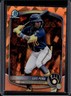 2025 Bowman Draft Sapphire Luis Pena Chrome Orange Refractor #/25 Brewers