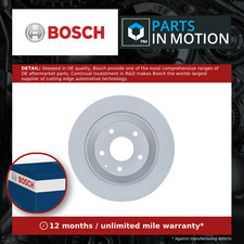 2x Brake Discs Pair Solid fits MAZDA CX30 DM 2.0 Rear 2019 on 303mm Set Bosch