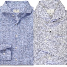 GANT DIAMOND G Men's Micro Action Art Fitted Amalfi 384627 Size M 225 NWT