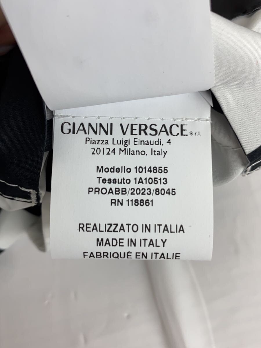 Versace nylon jacket 48 polyester white allover p… - image 5