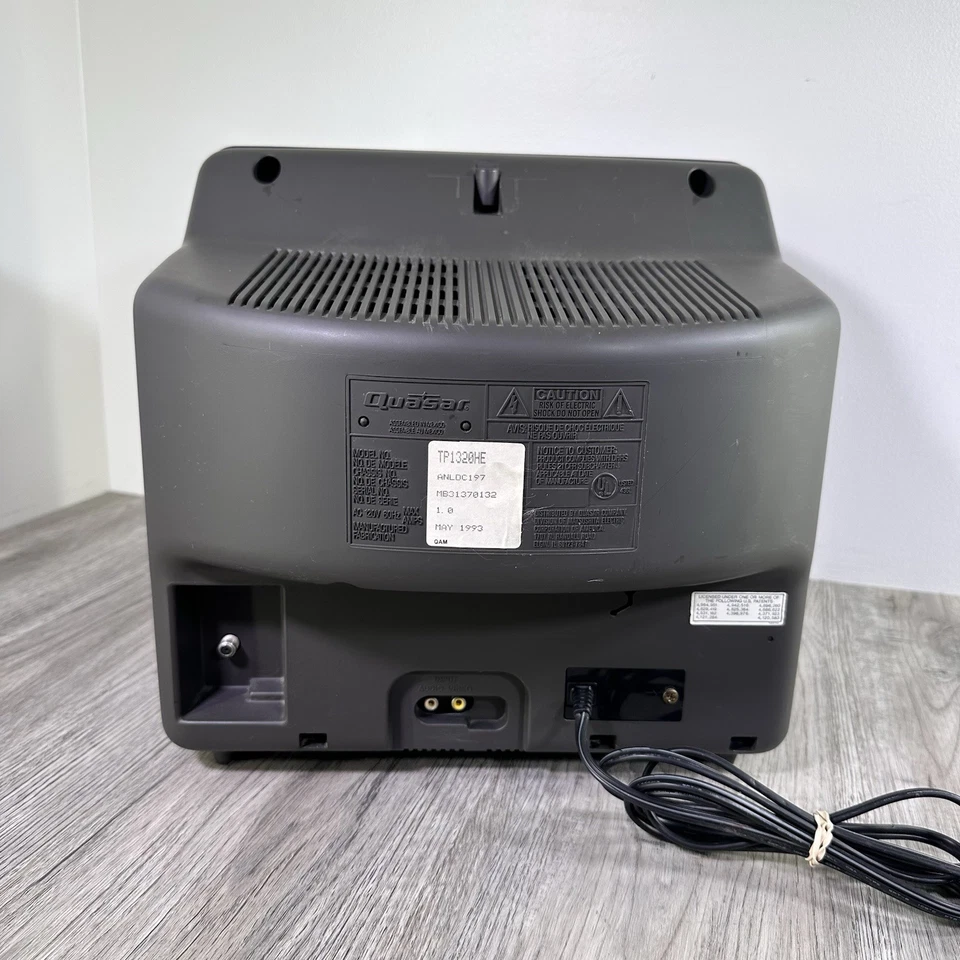 Quasar TP-1320HE 13" CRT TV Retro Gaming Tested Working - Image 3 of 4