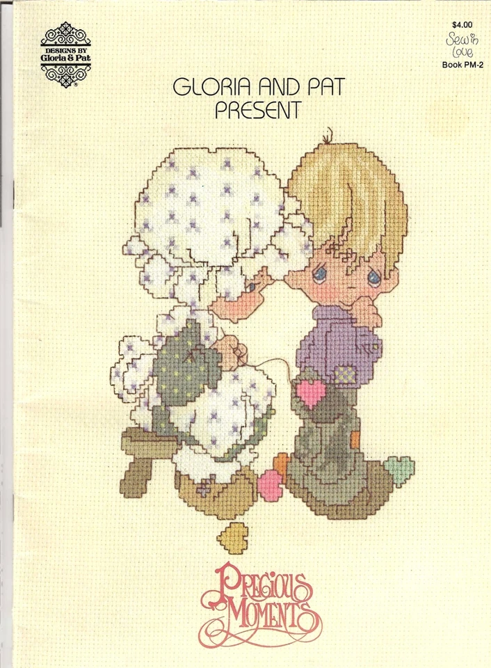 Lot of 3 Presious Moments Cross Stitch Booklets Gloria & Pat Designs PM 2 12 13 - Image 3 of 4