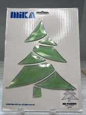 MIKA Green Christmas Tree Stained Glass Bevel MB-93G 3 Available Price Eeach