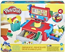 Play-Doh Set Cash Register Toy with 4 Non-Toxic PlayDoh Colors Pretend Play