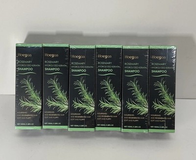 6x Hoegoa Rosemary Hydrolyzed Keratin Shampoo (100ml / 3.38 fl oz each)