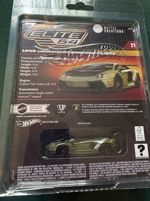 Hot Wheels Elite 64 LBWK Lamborghini Aventador LP 700-4 Green | eBay