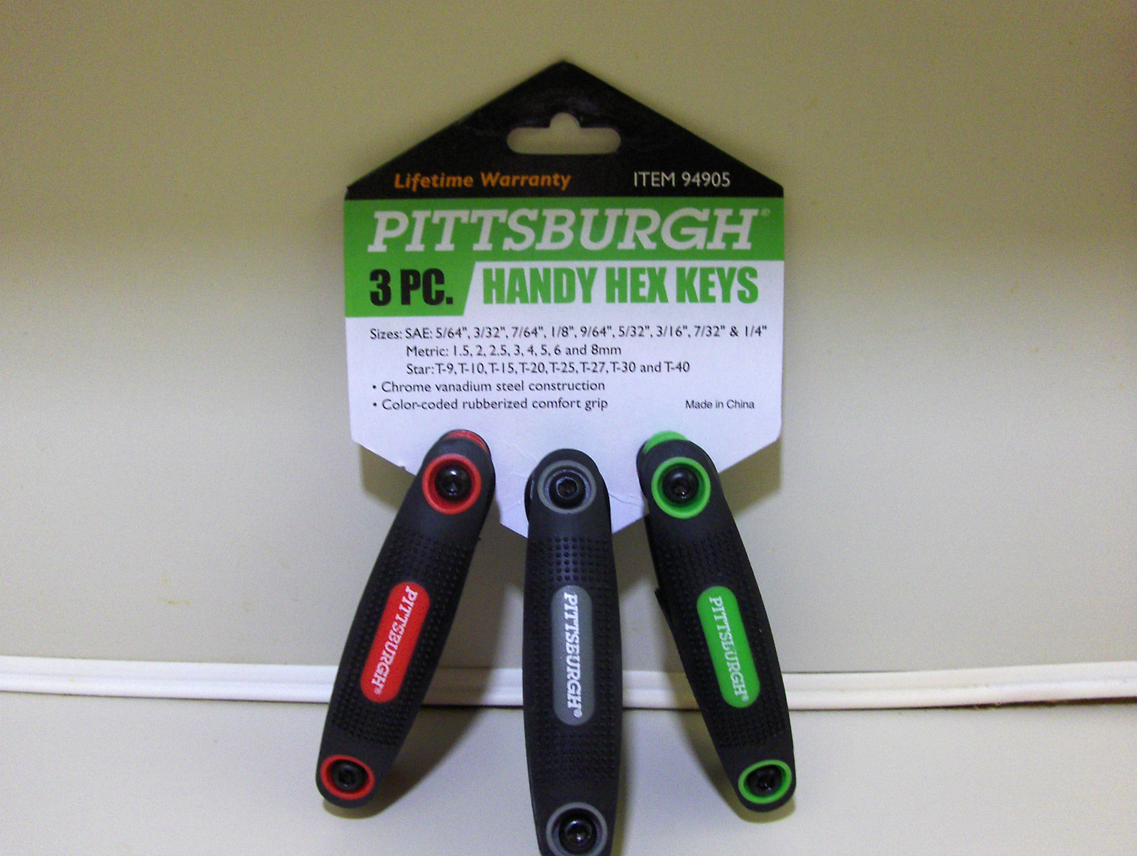 3 PC. METRIC HANDY HEX KEYS SET OF THREE WRENCH FOLDING STAR BIT | eBay