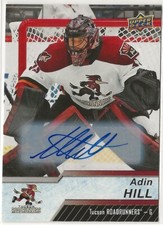 2018 2018-19 Upper Deck AHL Autographs #49 Adin Hill Tucson Roadrunners
