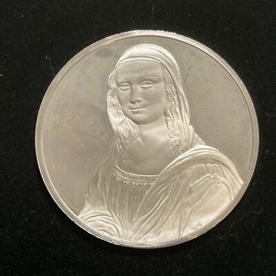 Franklin Mint フランスの銀貨 Mona Lisa da Vinci s-l400.jpg