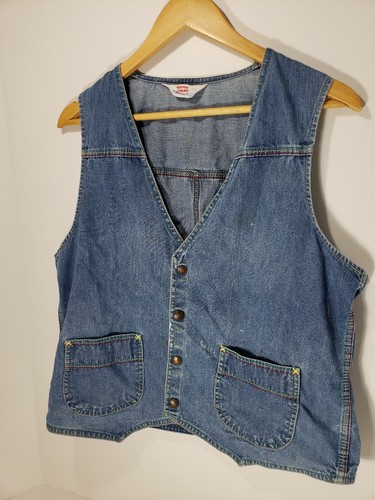 Levis Panatela Blue Denim Jean Vest 
