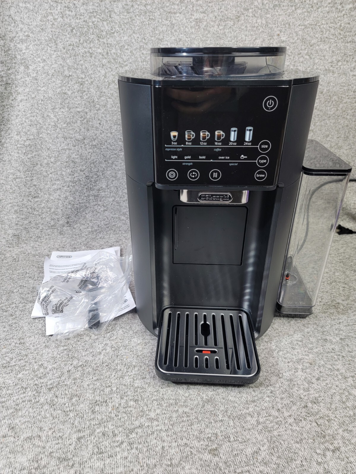 De'Longhi TrueBrew Automatic Drip Coffee Maker, Built in Burr Grinder