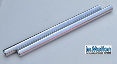 Front Fork Stanchions (Pair) Fantic 125 200 Late Marzocchi 35mm (Two Pinch Bolt)