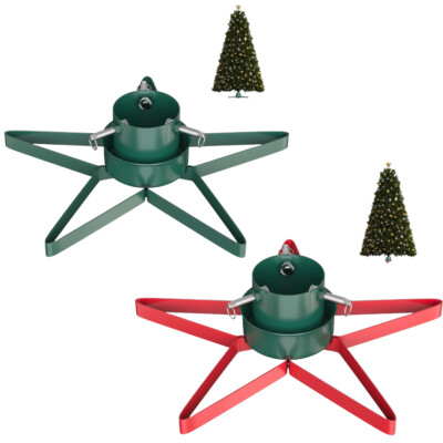Christbaumständer in Sternform mit 0,9 l Wasserspeicher Metallfuß Weihnachtsdeko