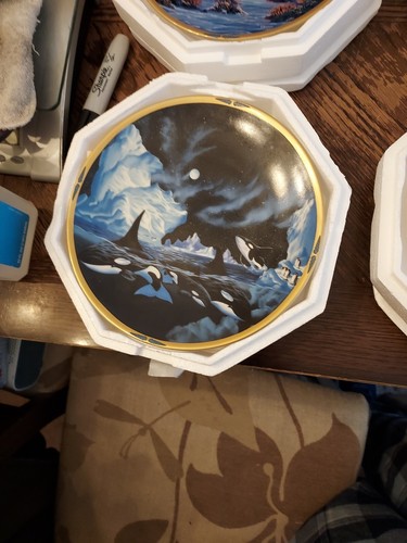 Lenox By Van Raemdonck Sea of Dreams Collector Plate 8" 1994 38 Plates - Picture 4 of 13