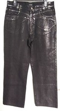 New Authentic Versace Classic V2 Black/Silver Jeans Mens Size 34 Casual Dress