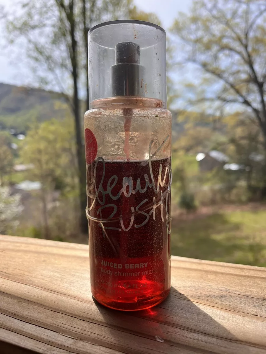 Victoria Secret Beauty Rush JUICED BERRY body Shimmer MIST RARE!