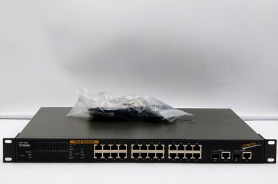 D-Link DES-1526 Smart POE 24 Port Switch W/ POWER CORD