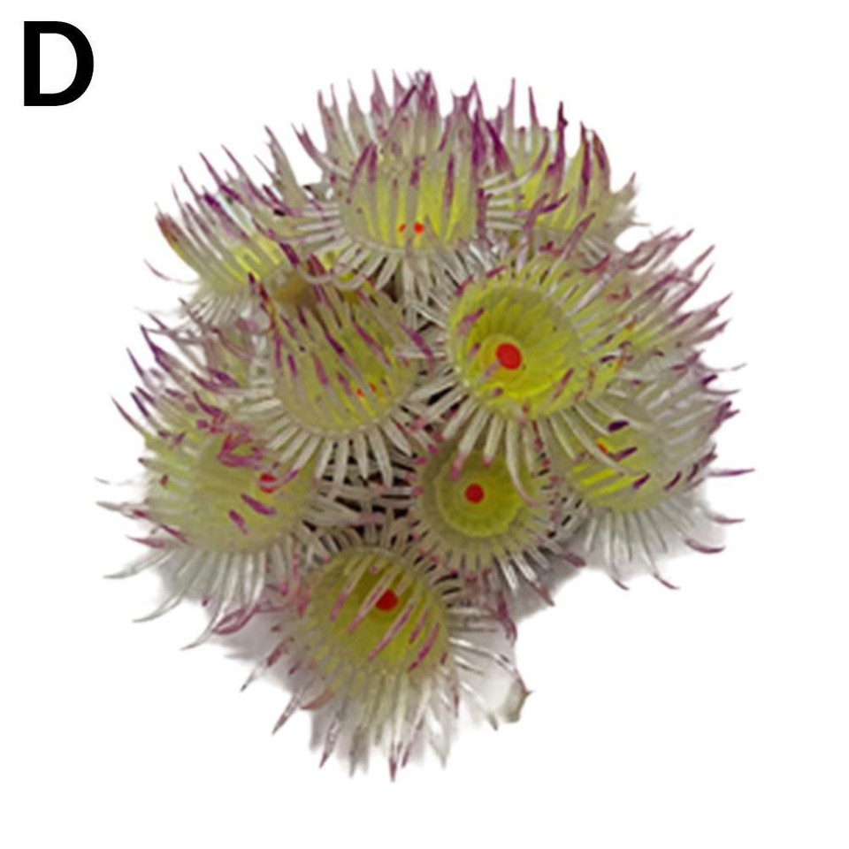 Silicone Glowing Simulates Coral Aquarium Plants Decor Fish Tank