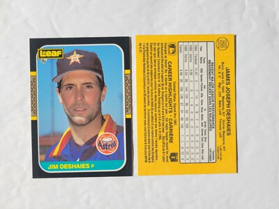 JIM DESHAIRES CARDS You Pick TOPPS Fleer Donruss Leaf Score UD 1986-87 1988-92