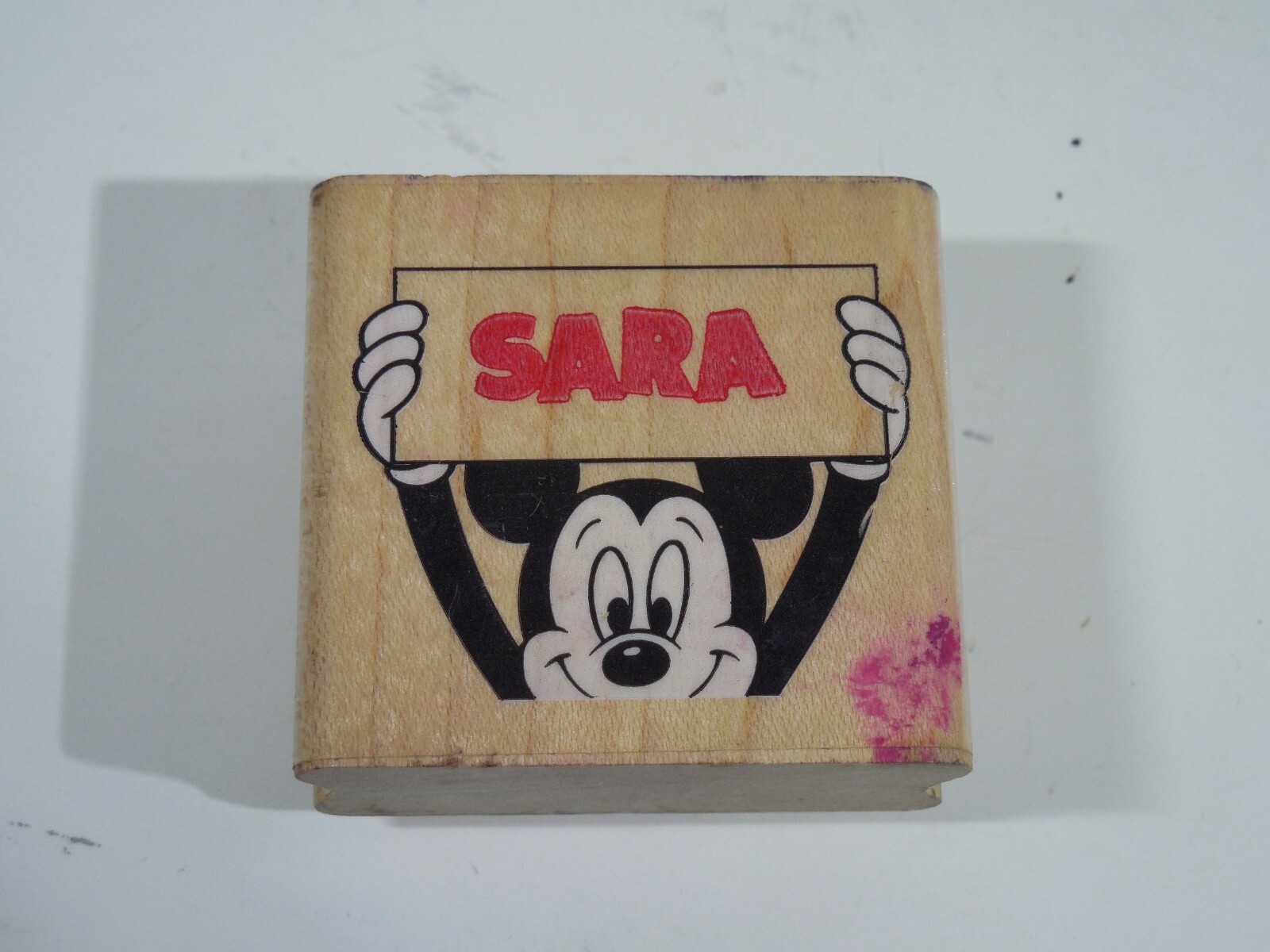 mickeys paper company rubber name stamp SARA
