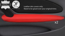 Rote Echtleder 2X Vordertür Armlehne Bezüge Für Toyota Celica MK7 1999-05