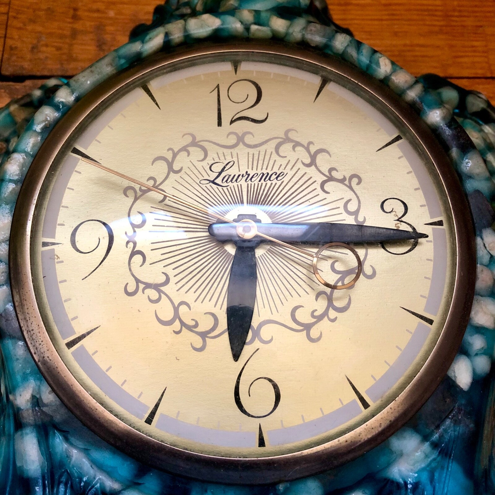 Vintage / Blue Lanshire Vomit Clock / Untested eBay