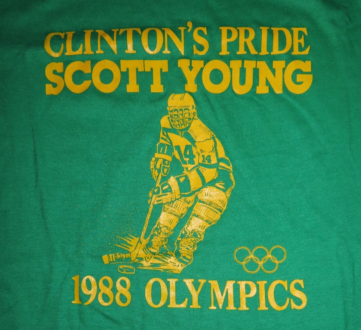 Vintage Hanes Label - Clinton's Pride SCOTT YOUNG 1988 OLYMPICS Vintage Hanes Label - Clinton's Pride SCOTT YOUNG 1988 OLYMPICS