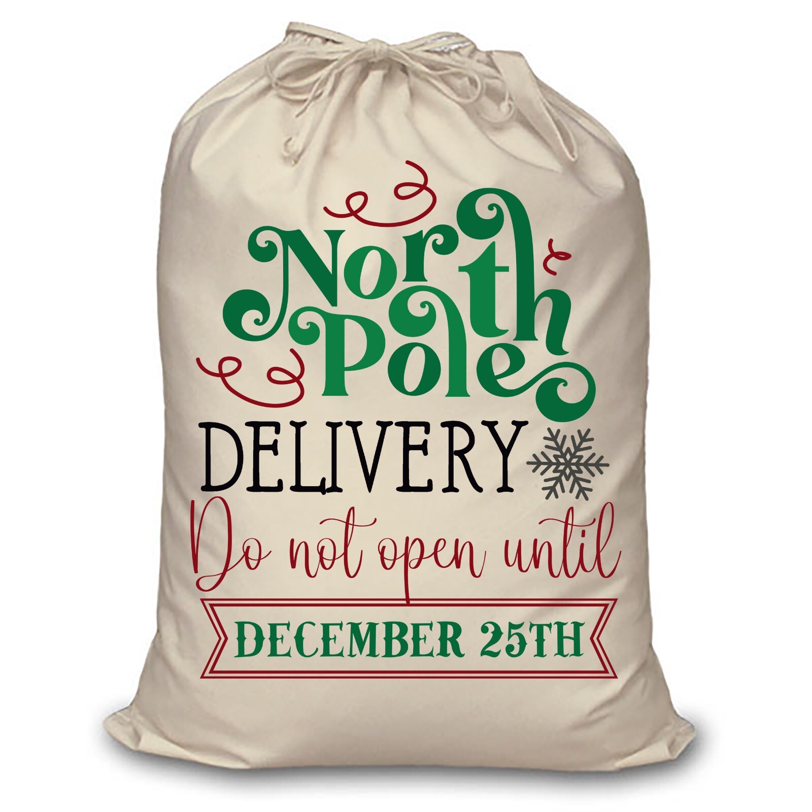 Niños Novedad Estampado Regalo Navidad Saco, Saco Para Regalos