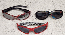 Kids Sunglasses Lot of 3 Used Disneys McQueen, Darth Vader, Spiderman Must See