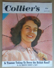 COLLIER'S magazine April 8 1950 COKE AD-Sable Island-NEW YORK TRAFFIC-Movie Ad