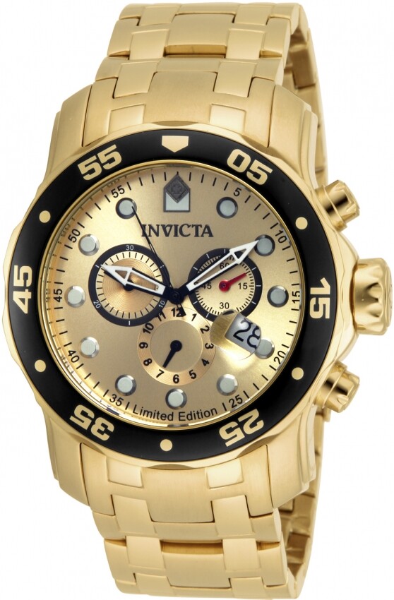 Мужские часы из нержавеющей стали Invicta Pro Diver ILE0072A ограниченной серии для дайверов