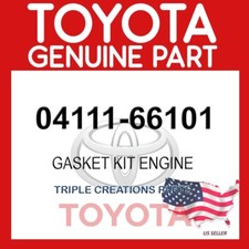 Genuine Toyota 0411166101 Gasket Kit Engine Overhaul 04111-66101 OEM