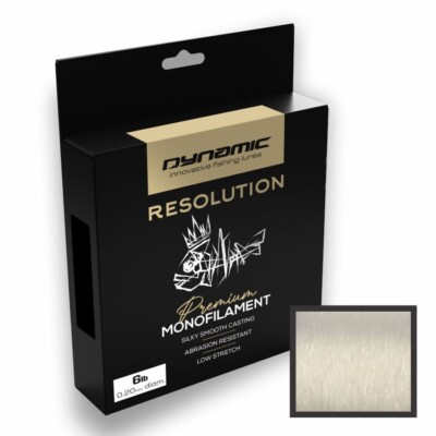8lb (SUPER SMOOTH) Fishing Line - Super Thin Diameter - RESOLUTION (Clear)