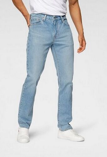 Levi's 511 Slim Fit Herren Jeans Stretch Denim Hose Light Blue Used Mid Rise W29 - Afbeelding 1 van 1