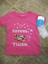 NWT NCAA LSU Tigers Pink Future Tiger size 12 months Licensed Product 