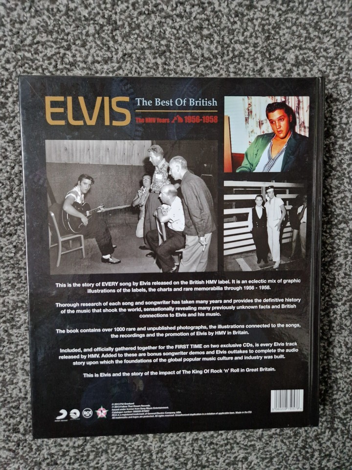 ELVIS PRESLEY BOOK FTD BEST OF BRITISH 19561958 WITH 2 CD eBay