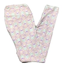 NEW Vintage Lularoe TC Tall and Curvy Leggings Pink Geometric Pastel